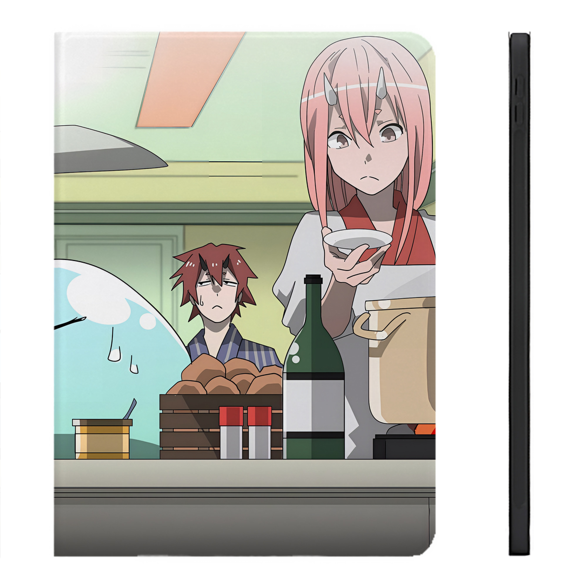 （画像用） 転スラ Regarding Reincarnated to Slime IPadケース ペンホルダー付き ブックスタイルデザイン
